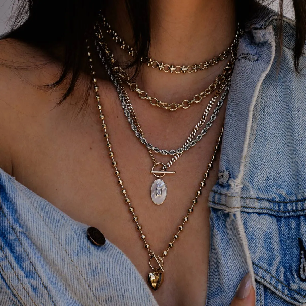 Le Bébé Heart Toggle Necklace