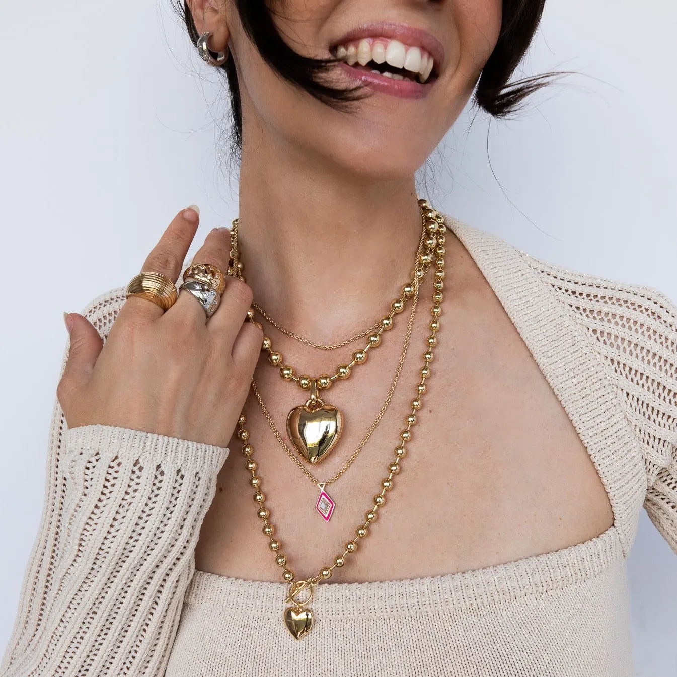 Le Bébé Heart Toggle Necklace