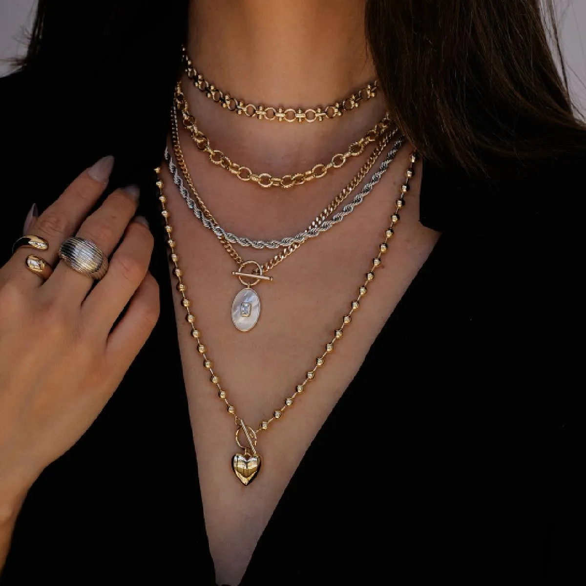 Le Bébé Heart Toggle Necklace