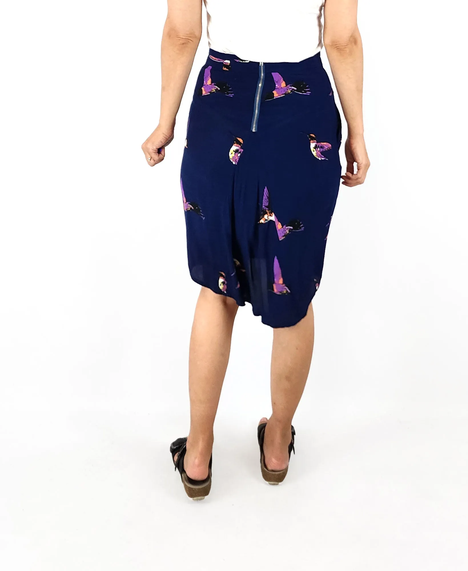 Leonard St navy skirt size 8