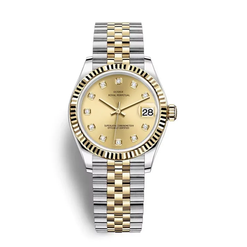 LGXIGE Crystal Women Bracelet Watches Top Brand Fashion Diamond Ladies Quartz Watch Steel Female Wristwatch Montre Femme Relogio