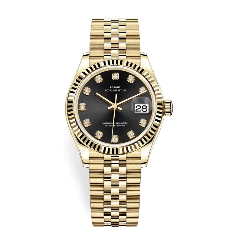 LGXIGE Crystal Women Bracelet Watches Top Brand Fashion Diamond Ladies Quartz Watch Steel Female Wristwatch Montre Femme Relogio