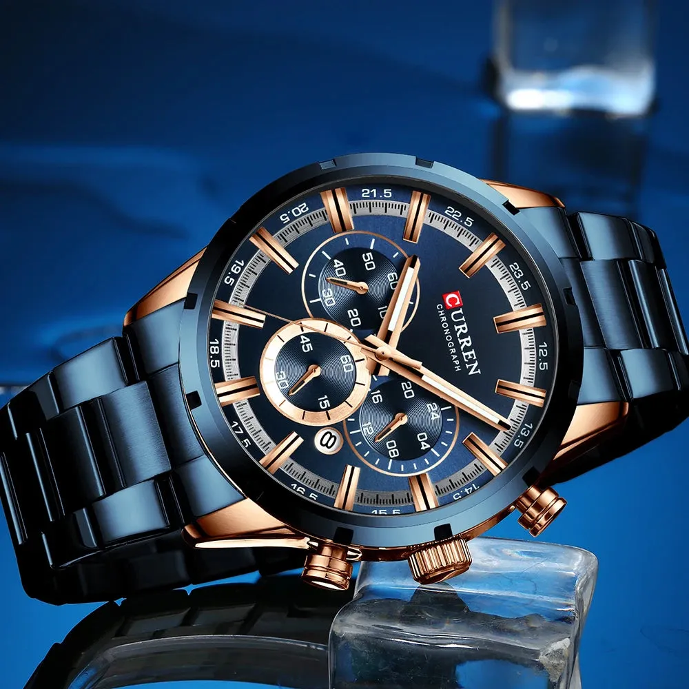 LIGE Women's Silicone Chrono Watch