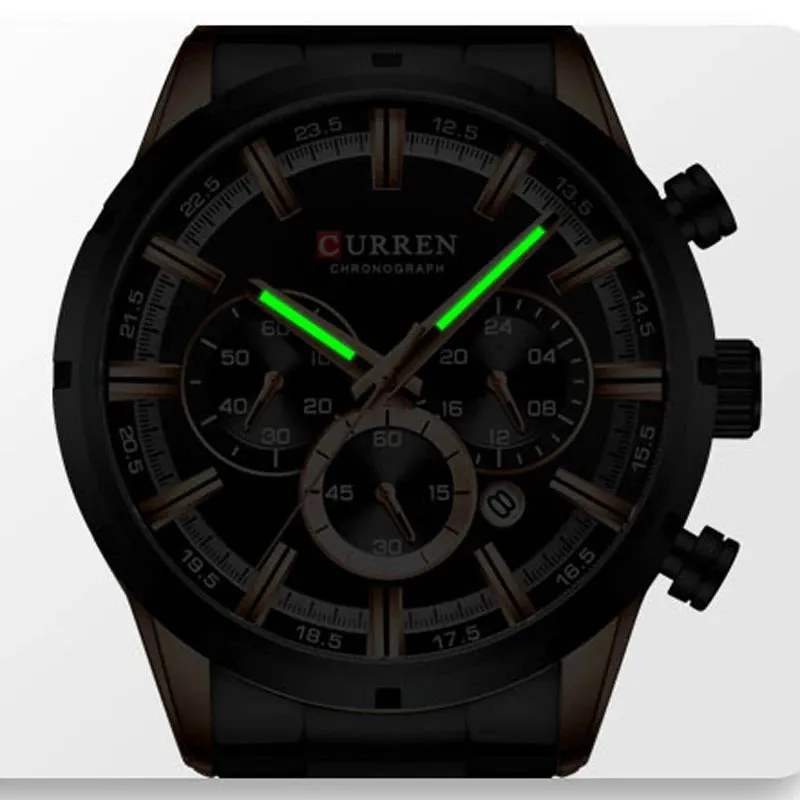 LIGE Women's Silicone Chrono Watch