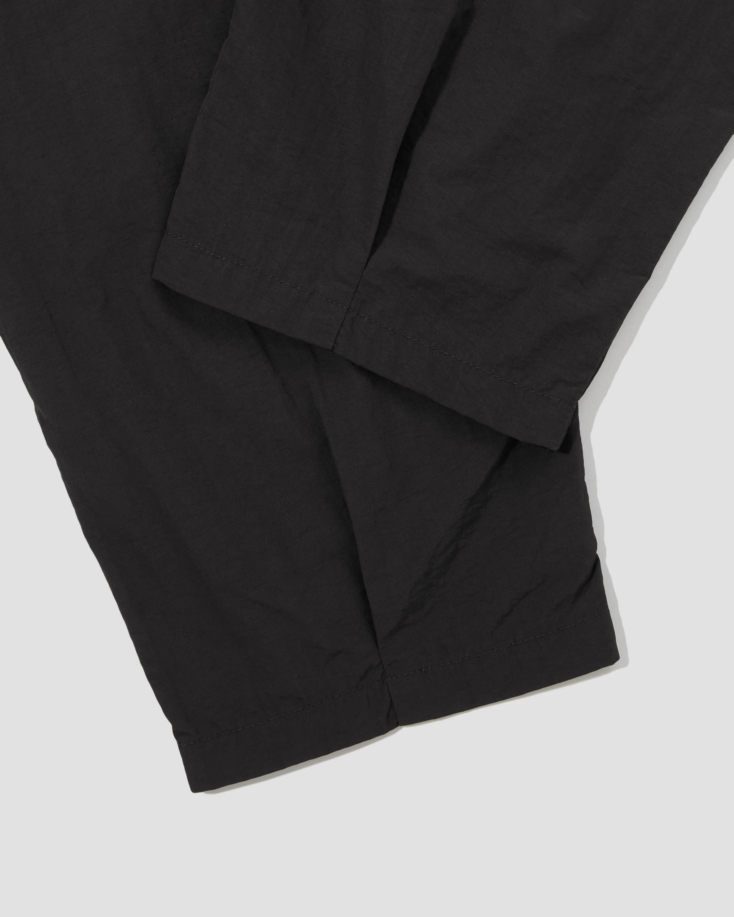 Lightweight Baggy Tapered Pants - Black