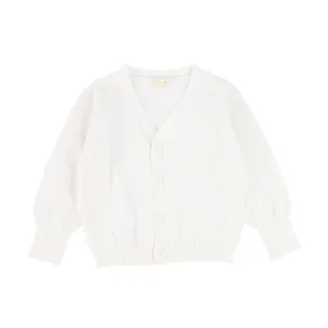 Lil Legs V-Neck Cardigan - Winter White