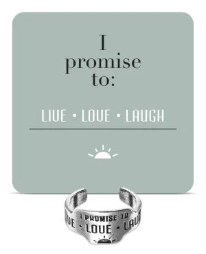 Live Love Laugh Promise Ring