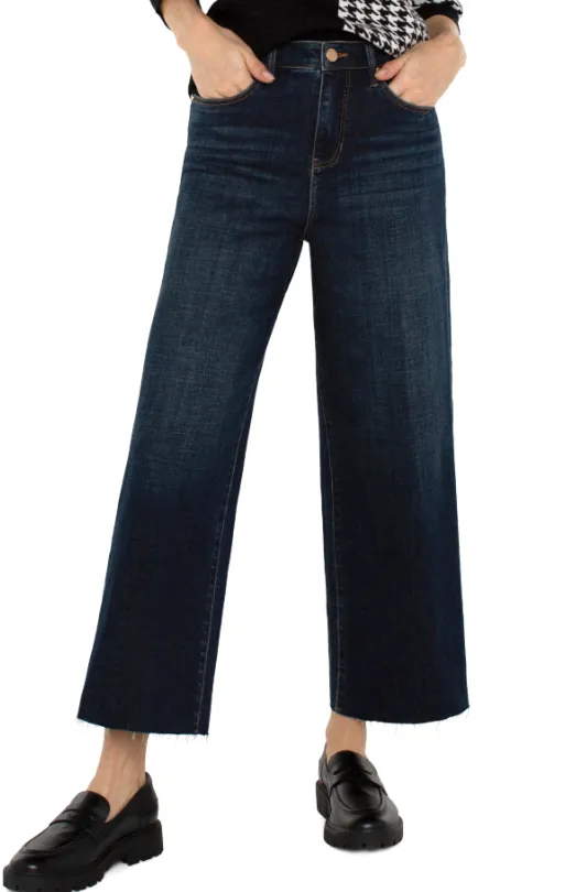 Liverpool Eastmoor Raw Hem Wide Leg (1 SIZE 4)