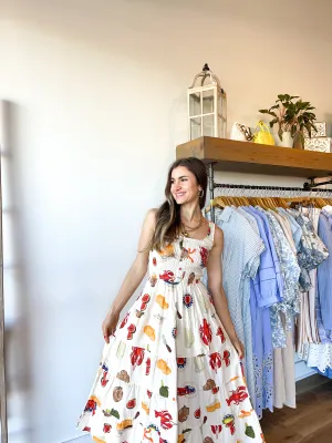 Lobster Midi Dress