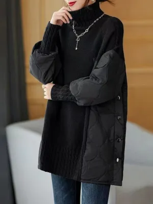 Long Sleeve Turtleneck Korean Sweaters Tops Fashion Loose Women's Sweater Pullovers