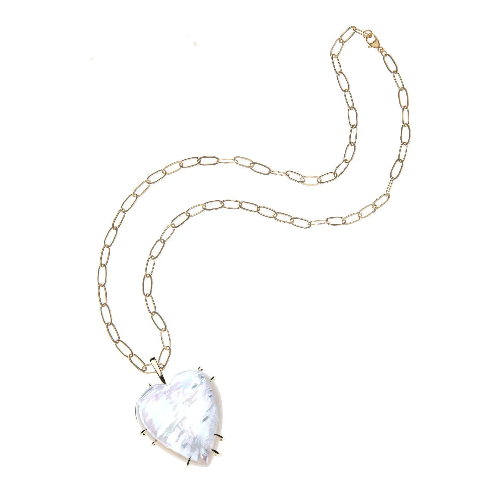 LOVE Carry Your Heart Pendant In Mother Of Pearl