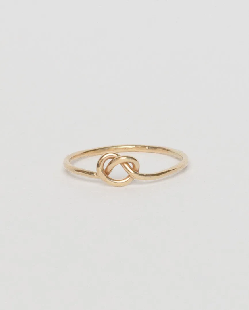 Love Me Knot Ring, Gold Filled