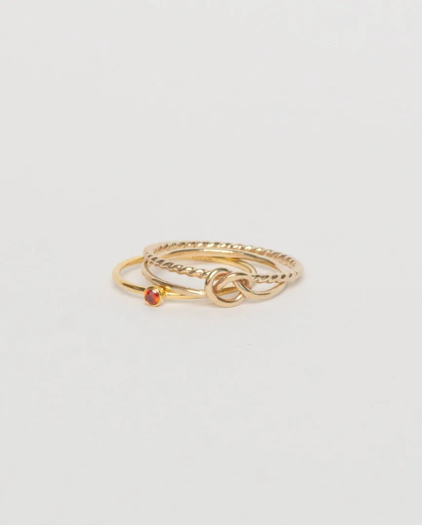 Love Me Knot Ring, Gold Filled