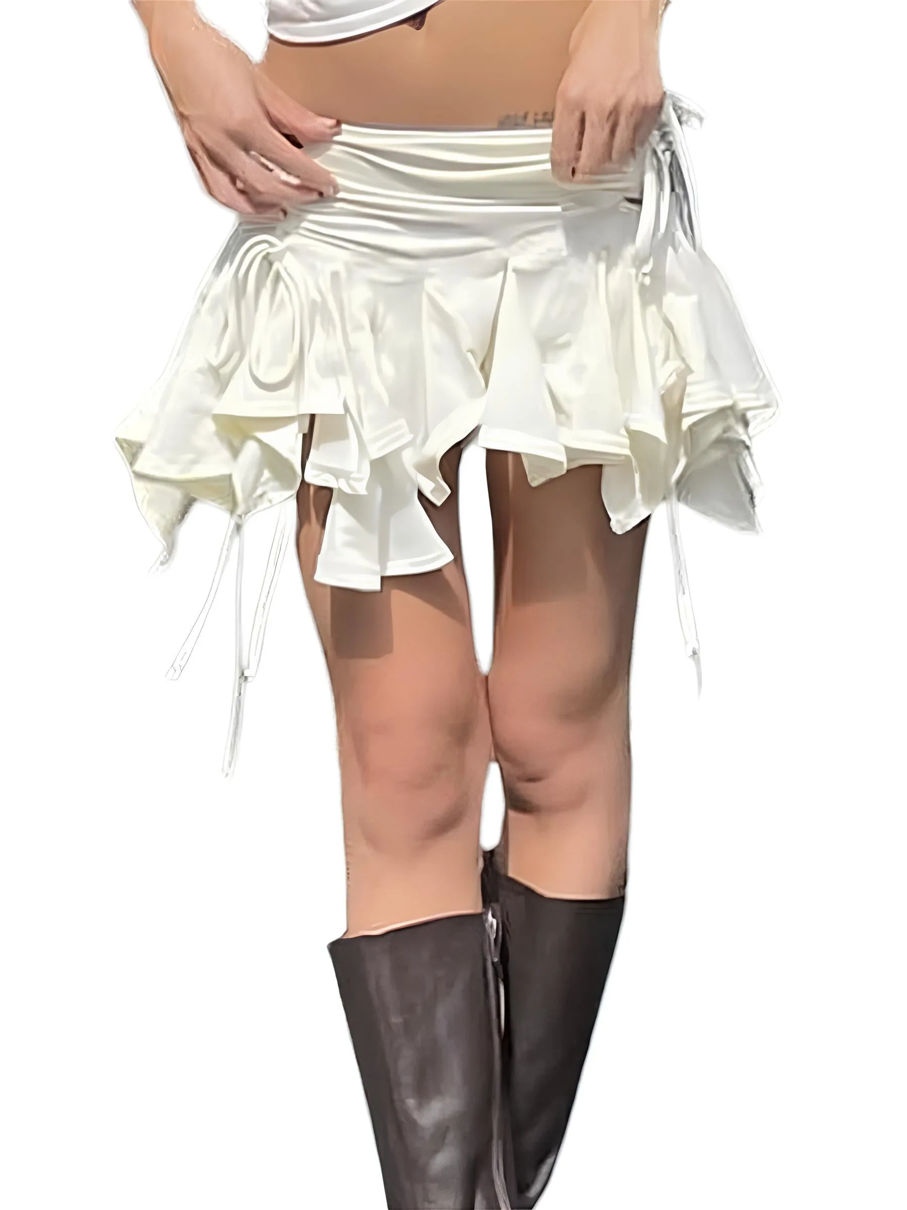 Low-Rise Asymmetrical Mini Skirt – Edgy & Trendy Summer Streetwear