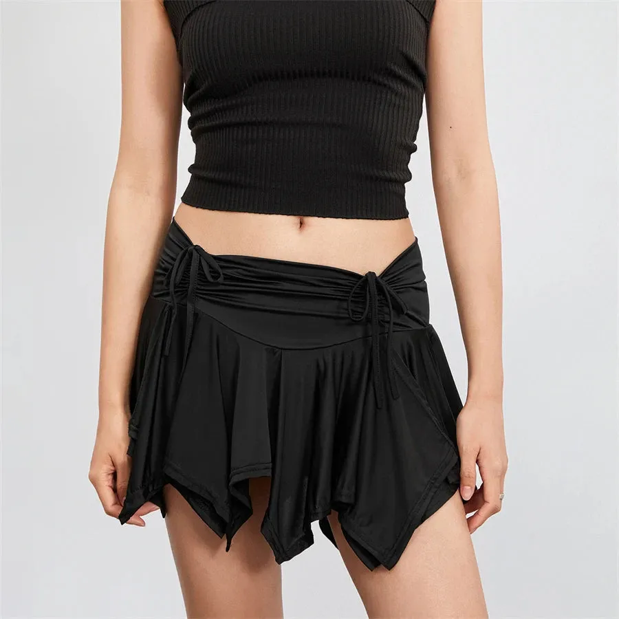 Low-Rise Asymmetrical Mini Skirt – Edgy & Trendy Summer Streetwear