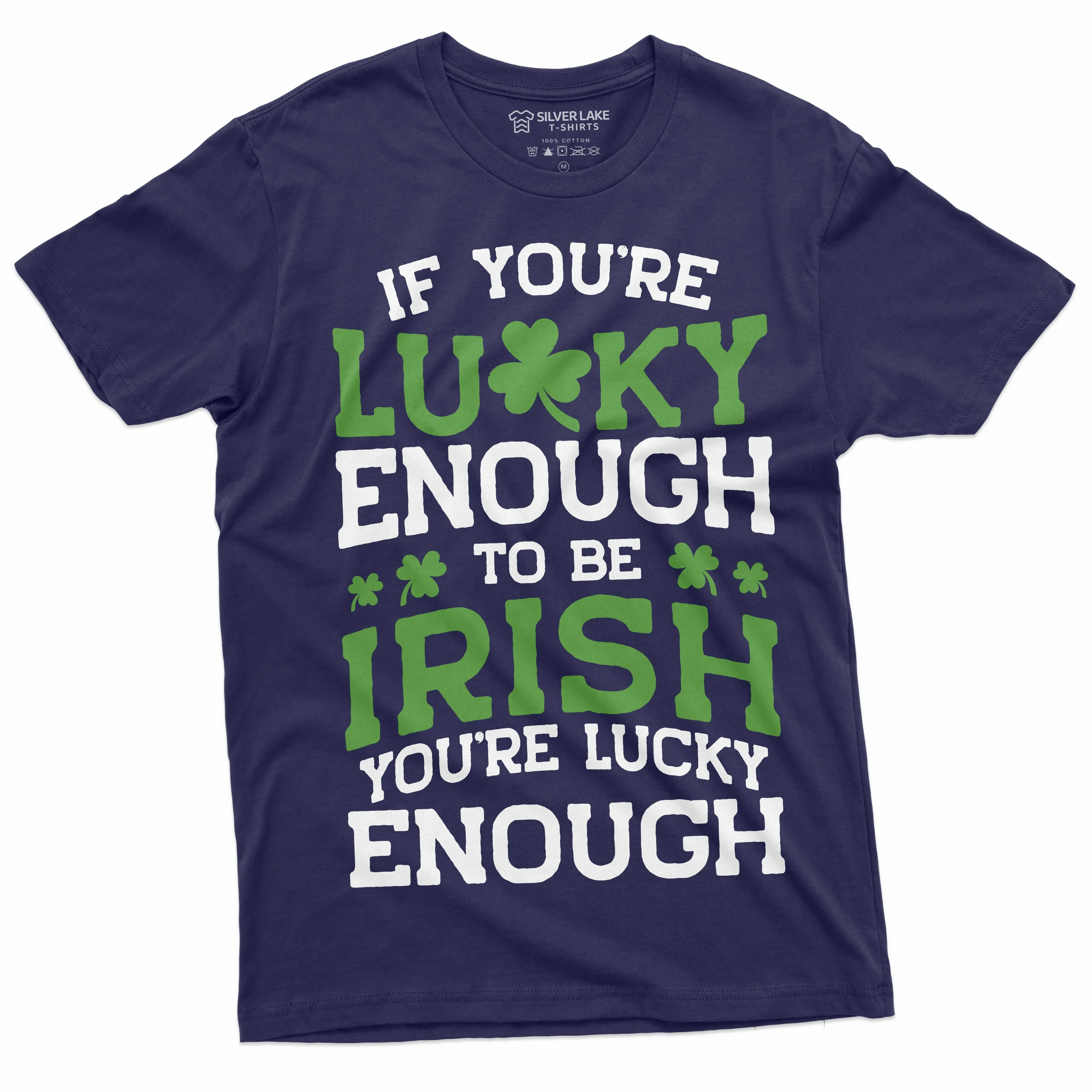 Lucky Irish T-shirt Lucky enough to be Irish Saint Patrick's day Ireland Flag patriotic t-shirt