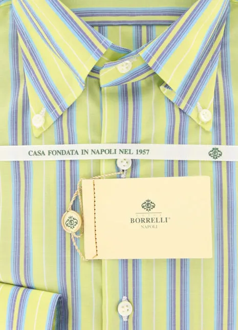 Luigi Borrelli Green Shirt - Slim