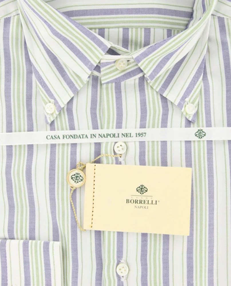 Luigi Borrelli Green Shirt - Slim