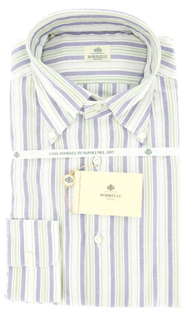 Luigi Borrelli Green Shirt - Slim