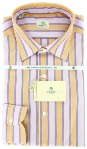 Luigi Borrelli Orange Shirt - Slim