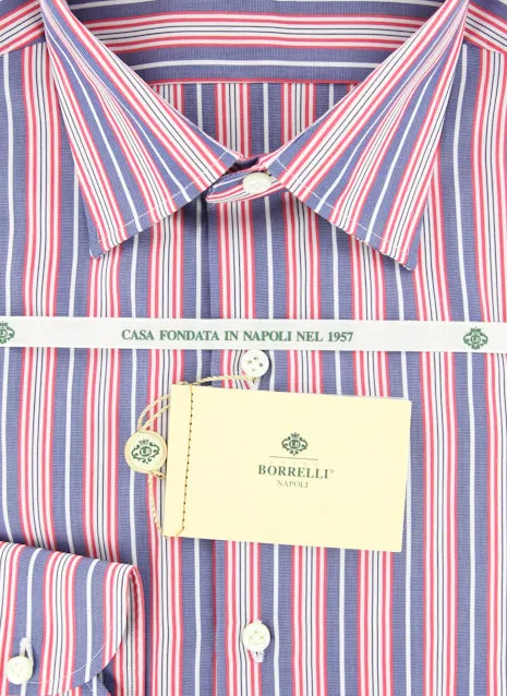 Luigi Borrelli Red Shirt – Size: 16.5 US / 42 EU