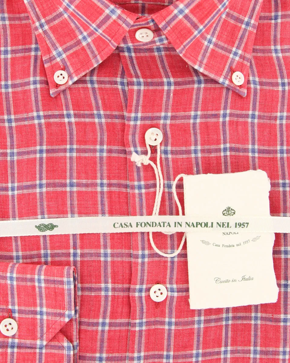Luigi Borrelli Red Shirt - Slim