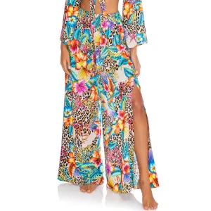 LULI'S JUNGLE - Open Sides Wide Leg Pant