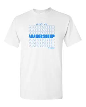 Made To Worship T-shirt, Jesus Religious T-shirt