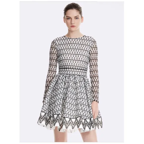 Maje Royani Bonded Lace Dress