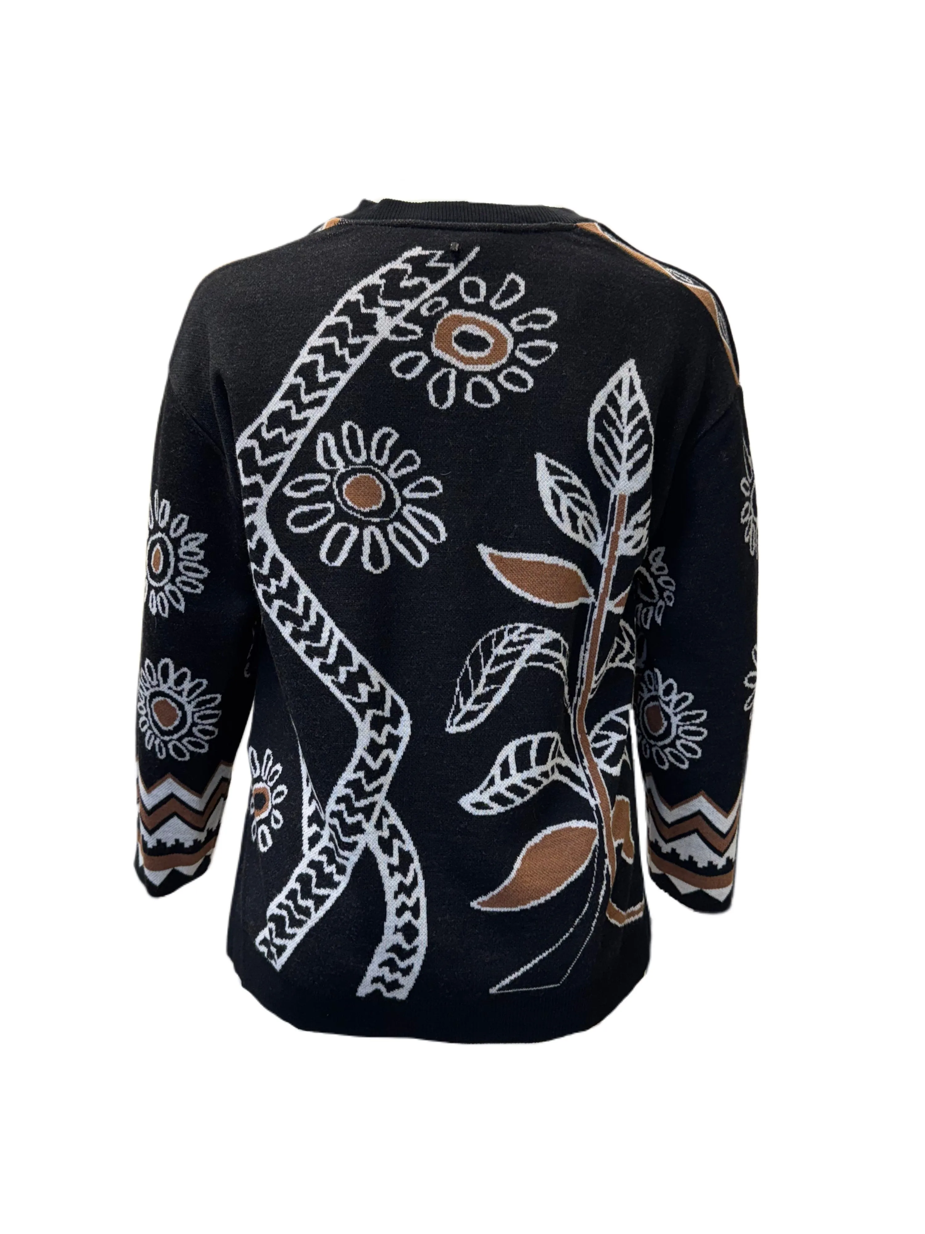 Marina Rinaldi Women's Black Accorto Pullover Sweater NWT