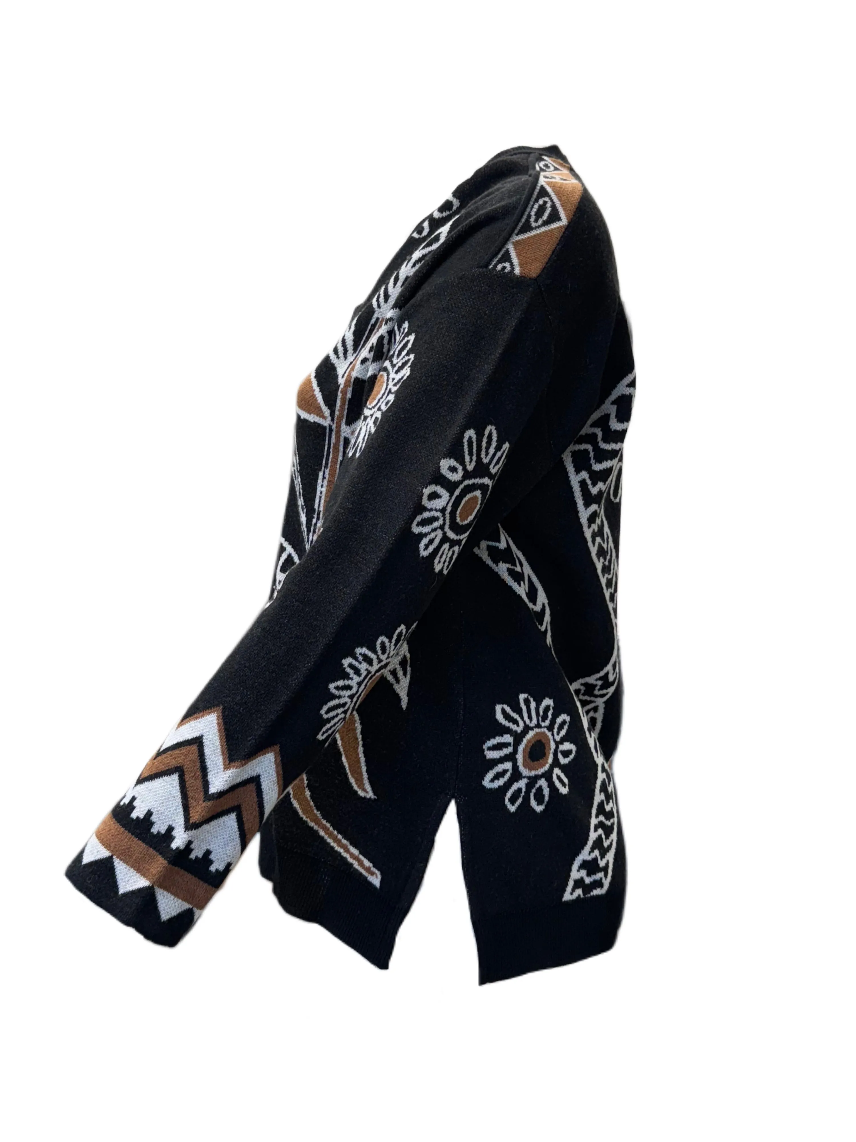 Marina Rinaldi Women's Black Accorto Pullover Sweater NWT