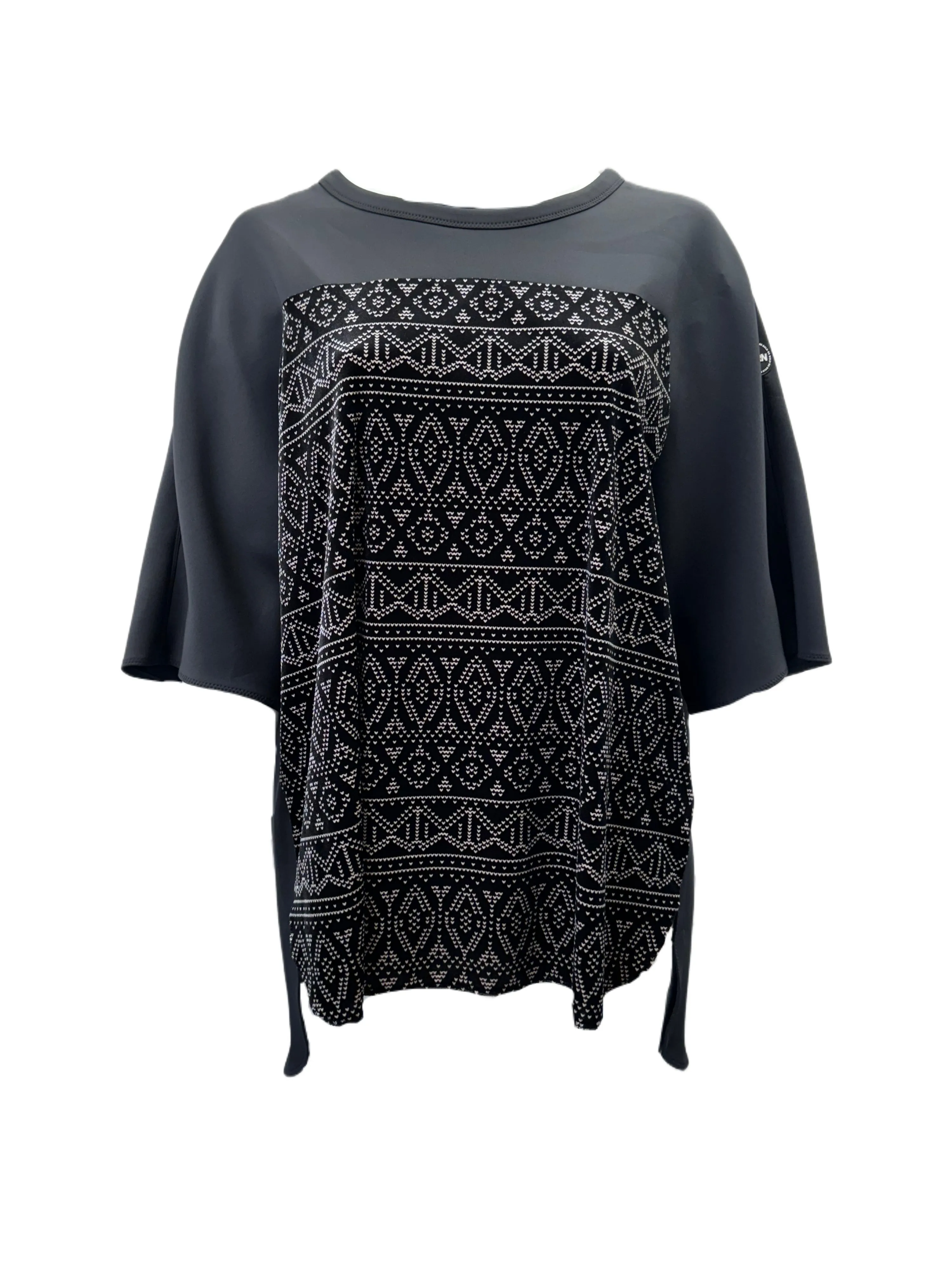 Marina Rinaldi Women's Black Oblioso Pullover Sweatshirt NWT
