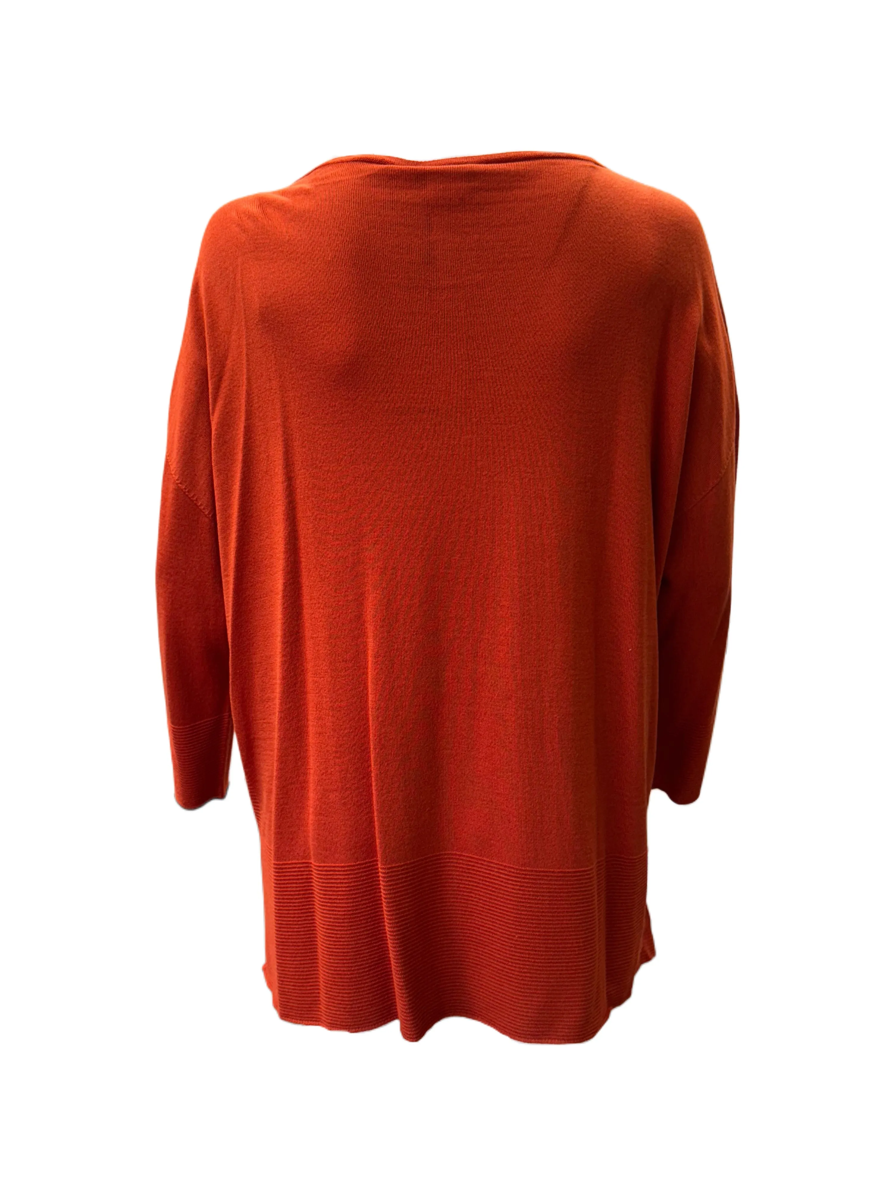 Marina Rinaldi Women's Orange Ambra Pullover Sweater NWT