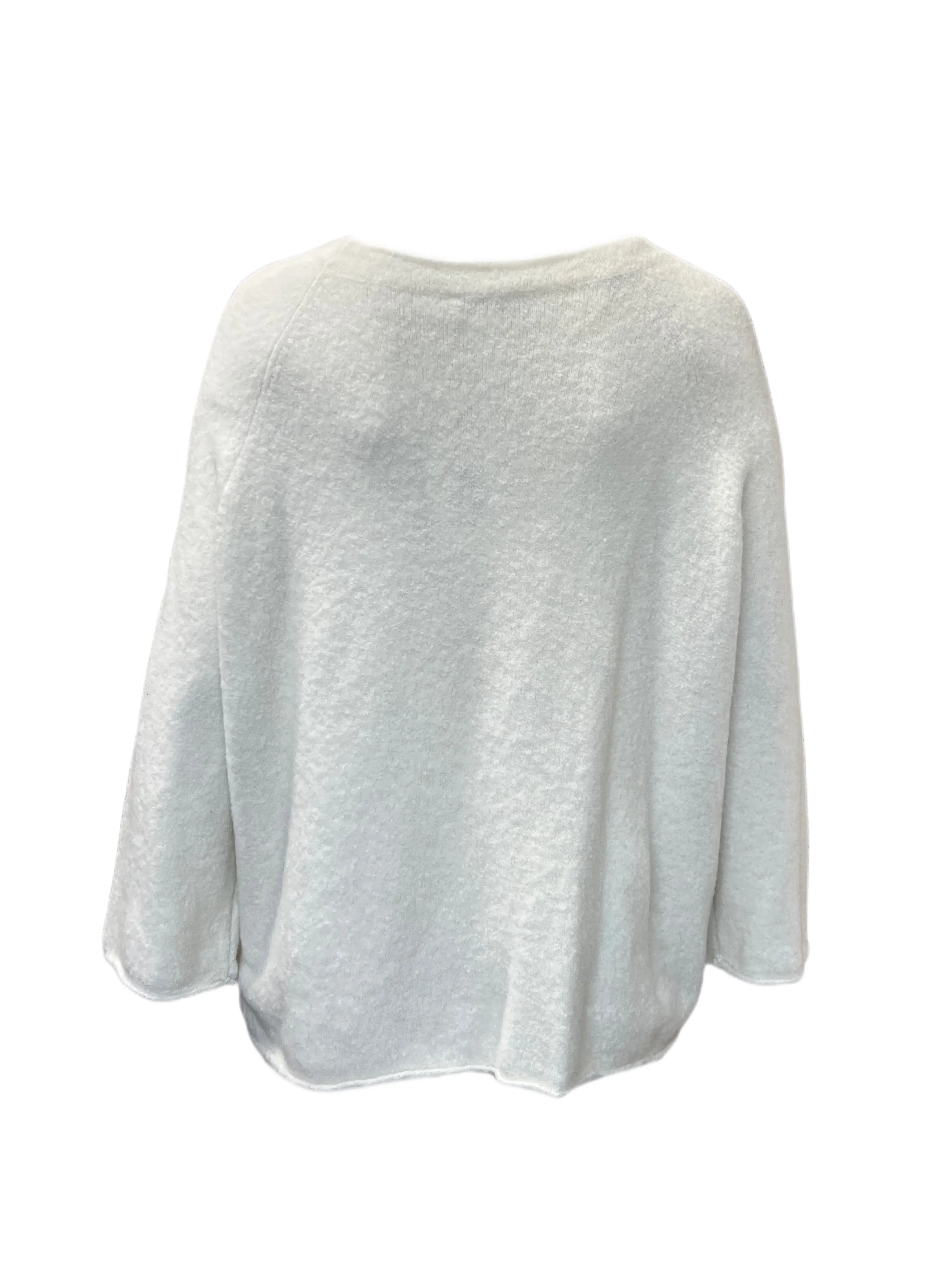 Marina Rinaldi Women's White Ala Pullover Sweater NWT