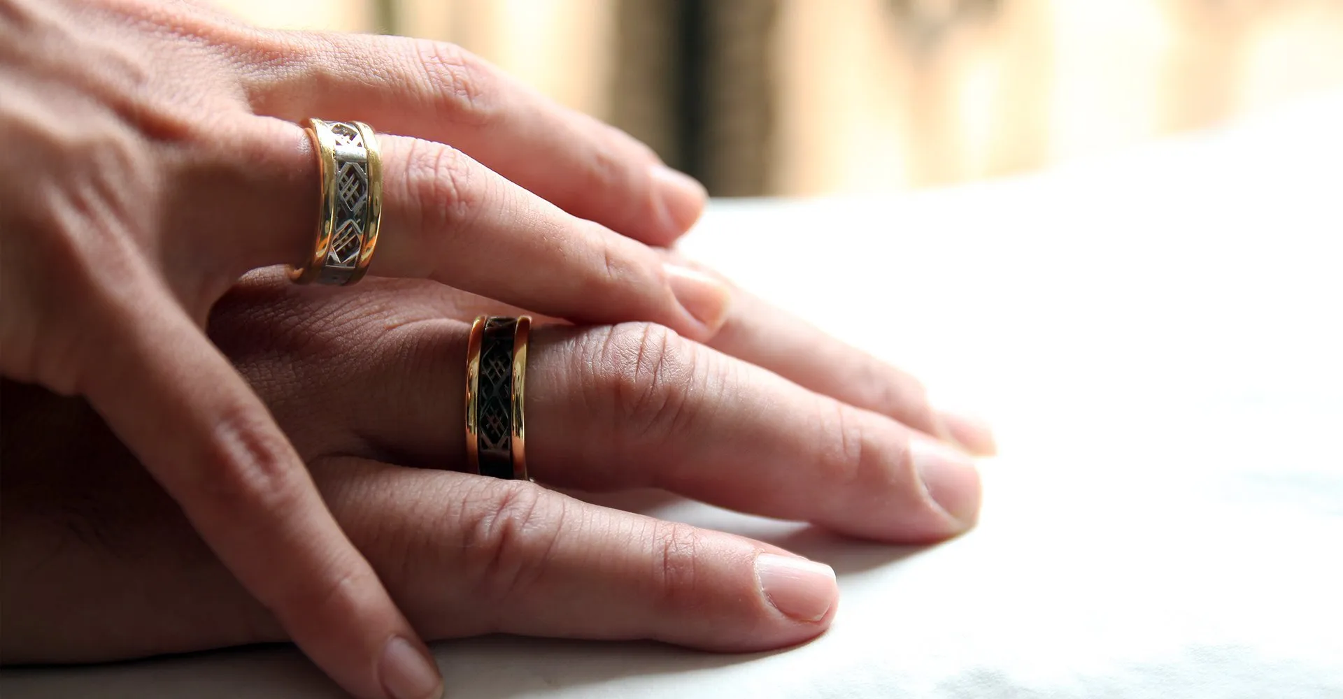 Mash- his and hers promise rings
