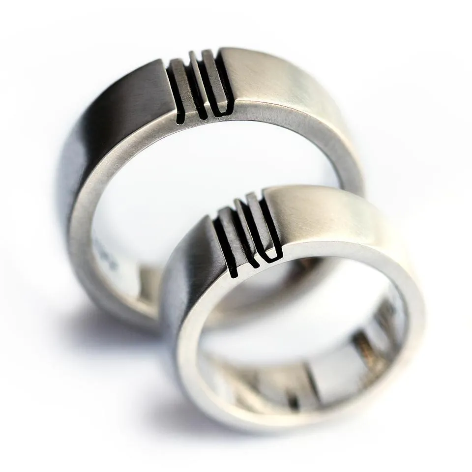 Matching set of personalized rings