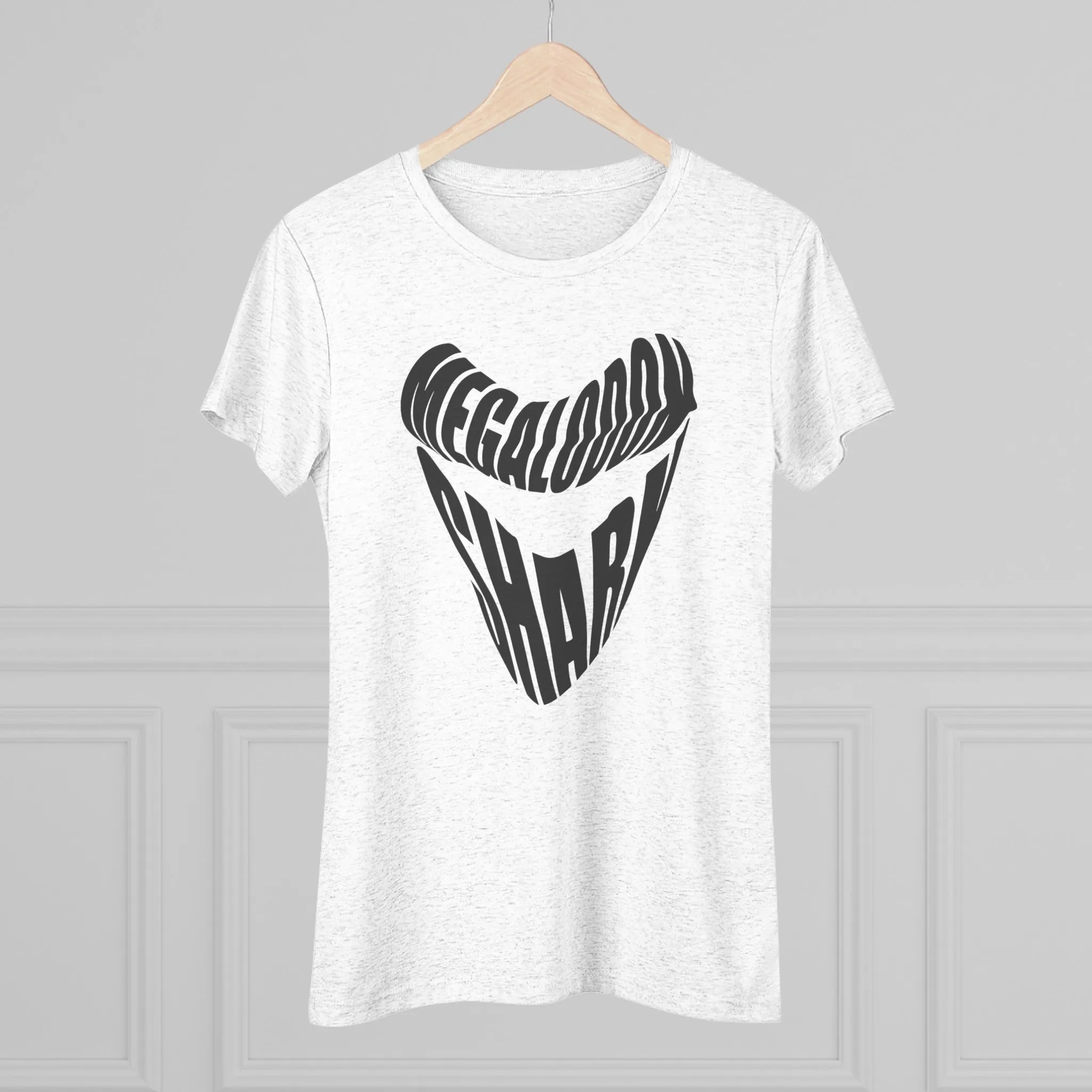 Megalodon Shark - Women's Slim Fit - Tri-Blend