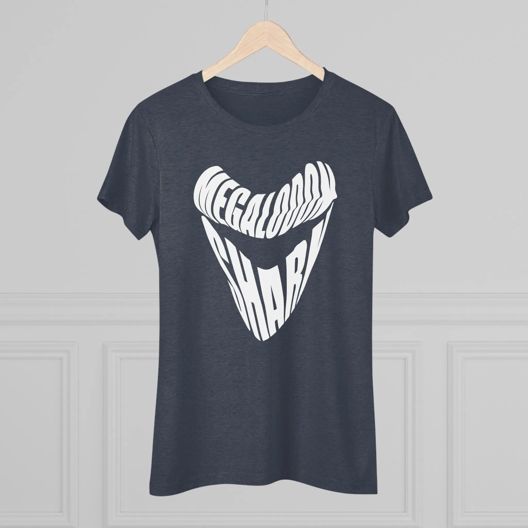 Megalodon Shark - Women's Slim Fit - Tri-Blend
