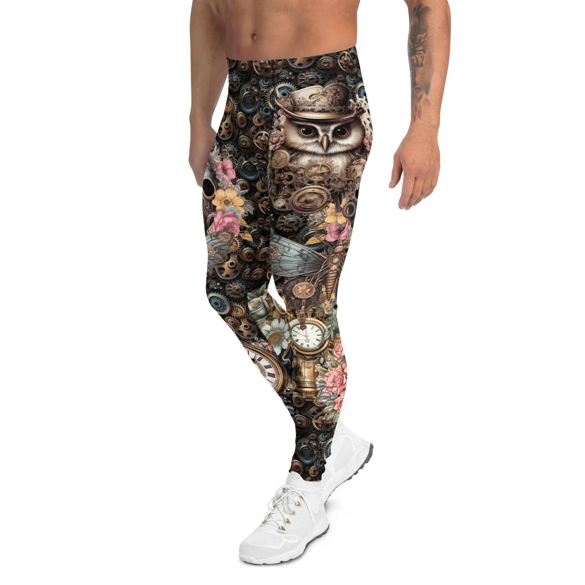 Mens Leggings, Steampunk Macabre
