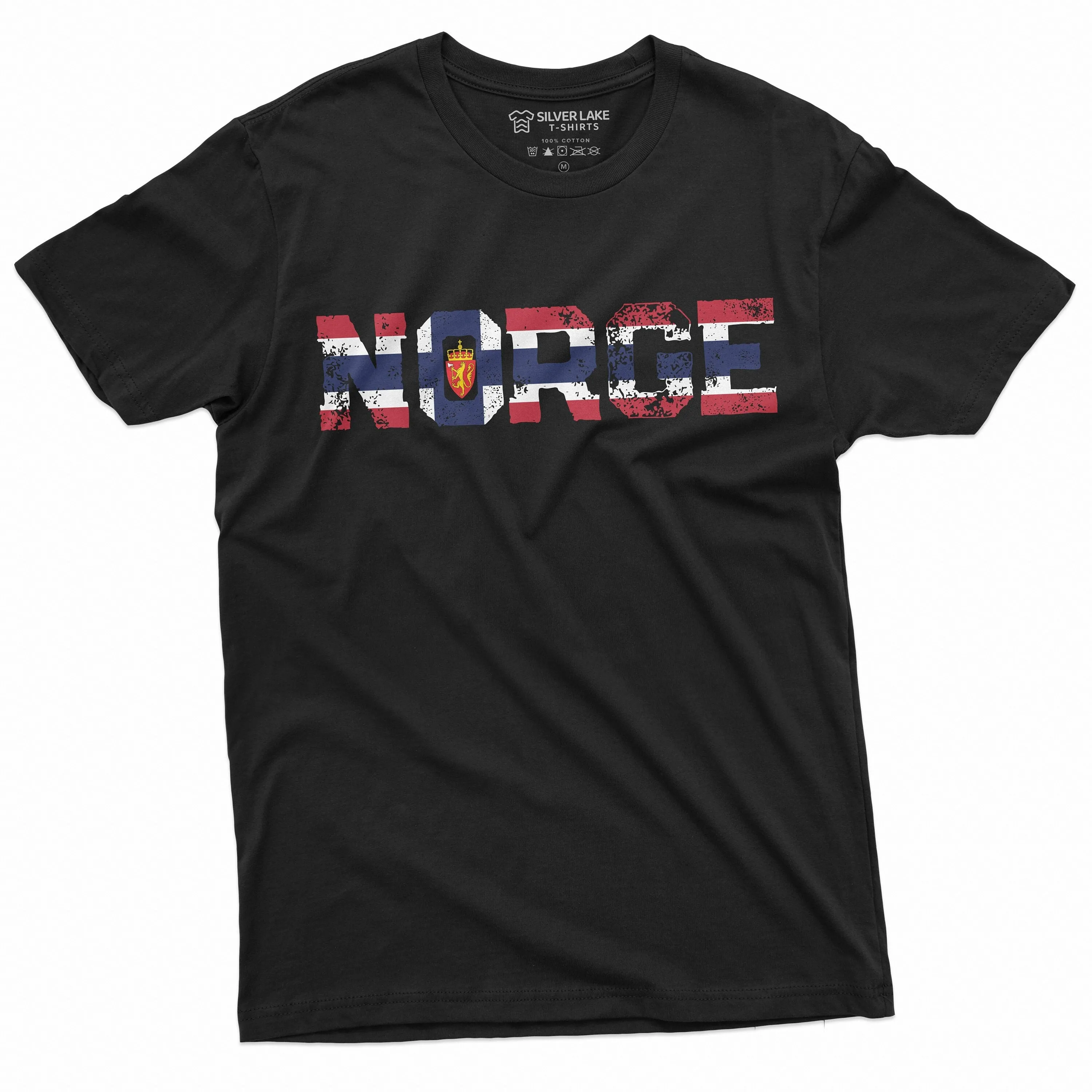 Men's Norge T-shirt Norway Tee patriotic nation tee shirt Norwegian Coat of arms Norse Viking TeeShirt