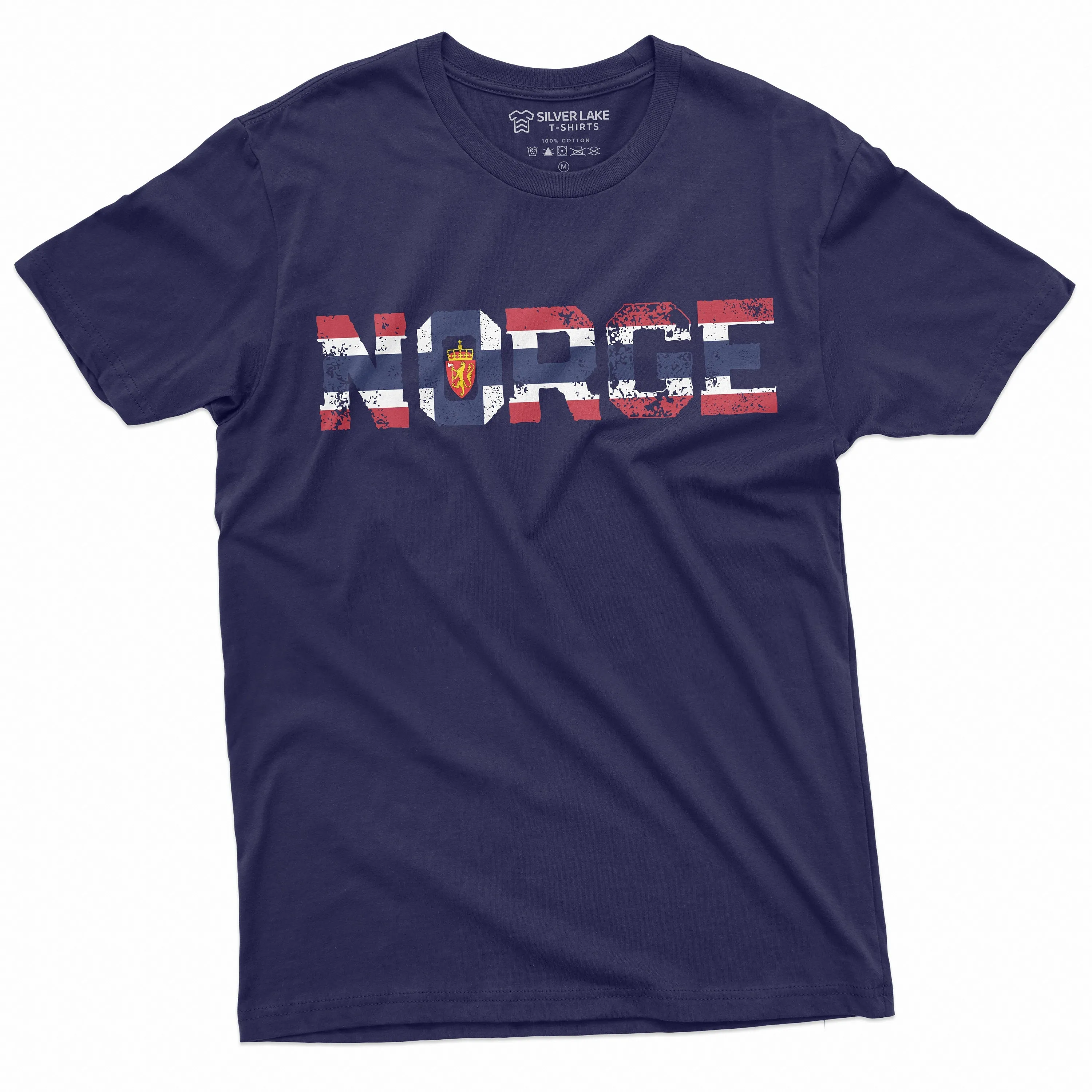 Men's Norge T-shirt Norway Tee patriotic nation tee shirt Norwegian Coat of arms Norse Viking TeeShirt
