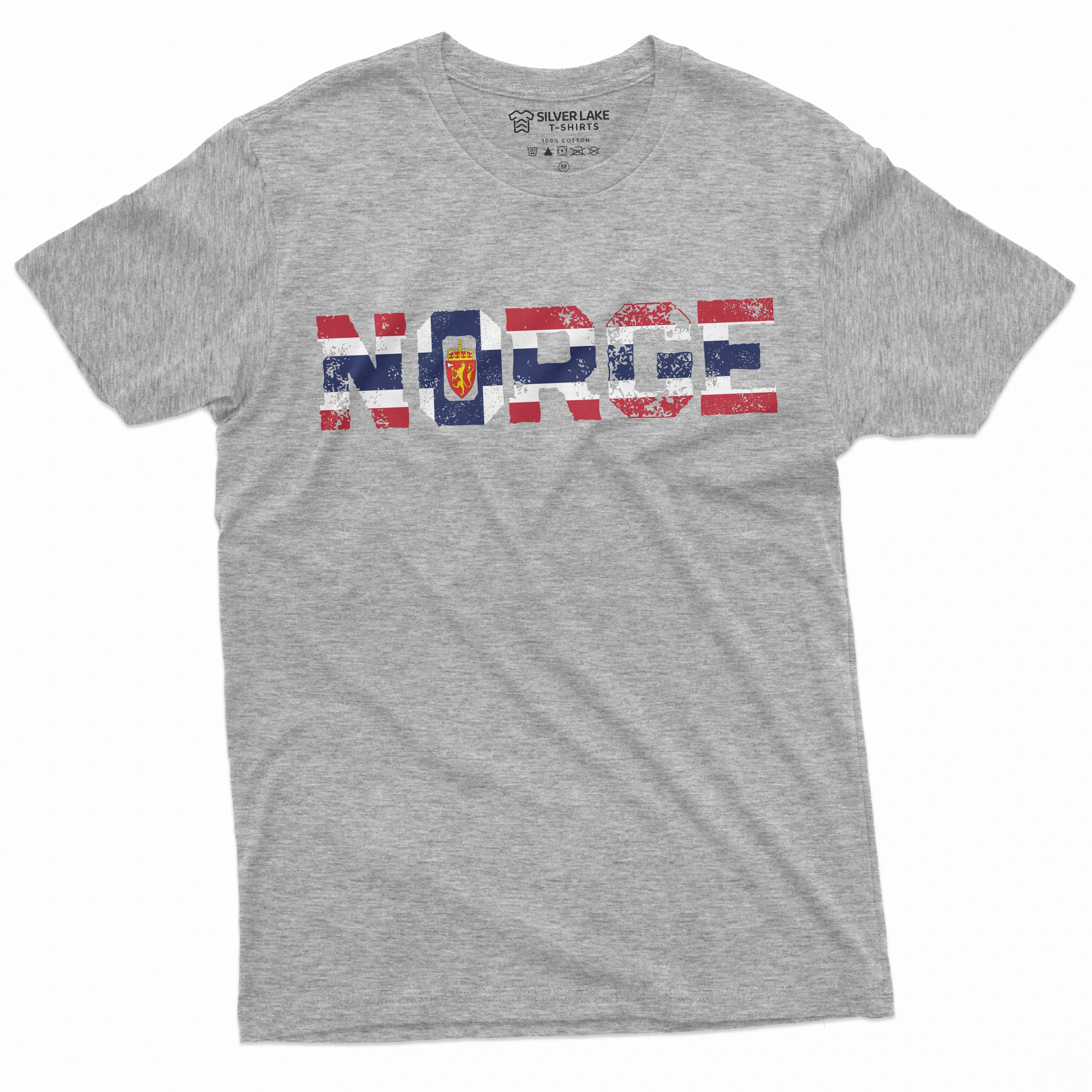 Men's Norge T-shirt Norway Tee patriotic nation tee shirt Norwegian Coat of arms Norse Viking TeeShirt