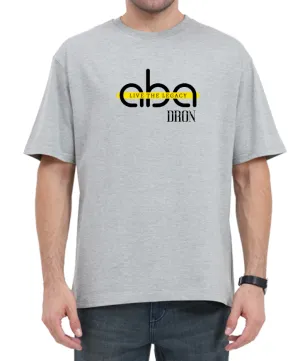 Men's Oversized Tshirt - DRON ABA Live The Legacy- OS16 Grey Melange