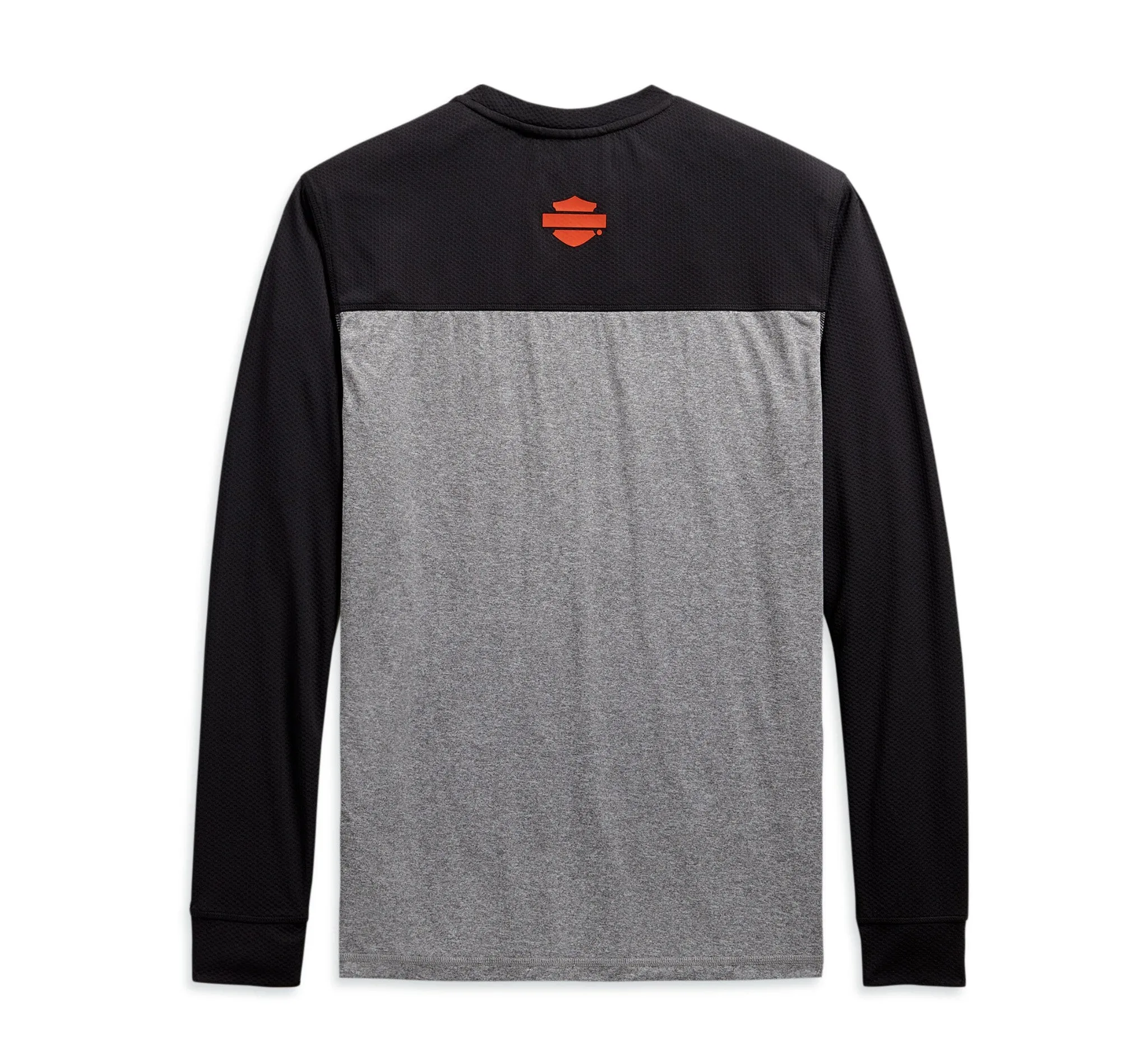 Men's Performance Micro Mesh Long Sleeve Colorblock Tee - Grey