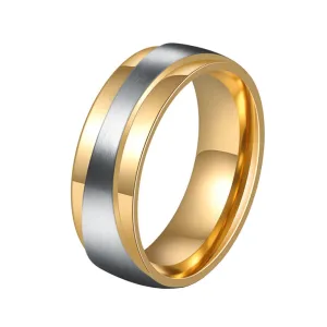 Men's Steel Lovers Gold-Plated Rings