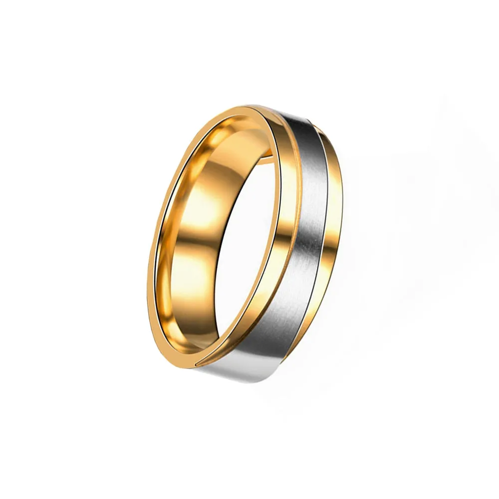 Men's Steel Lovers Gold-Plated Rings