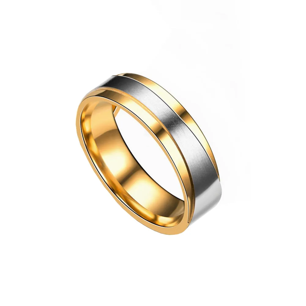 Men's Steel Lovers Gold-Plated Rings
