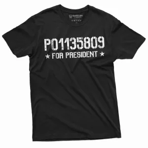 Men's Trump for President Political T-shirt P01135809 Trump arrest number Tee shirt