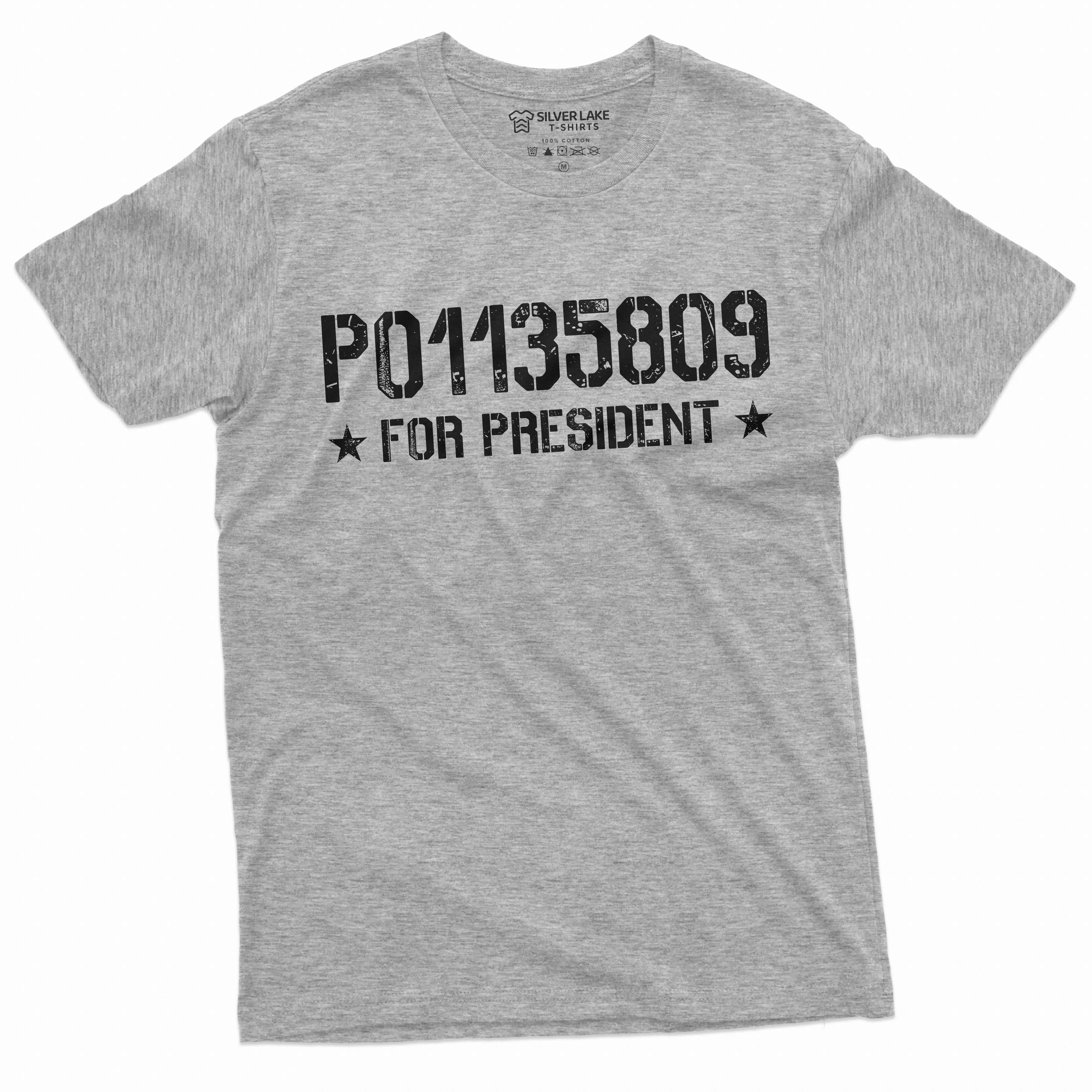 Men's Trump for President Political T-shirt P01135809 Trump arrest number Tee shirt