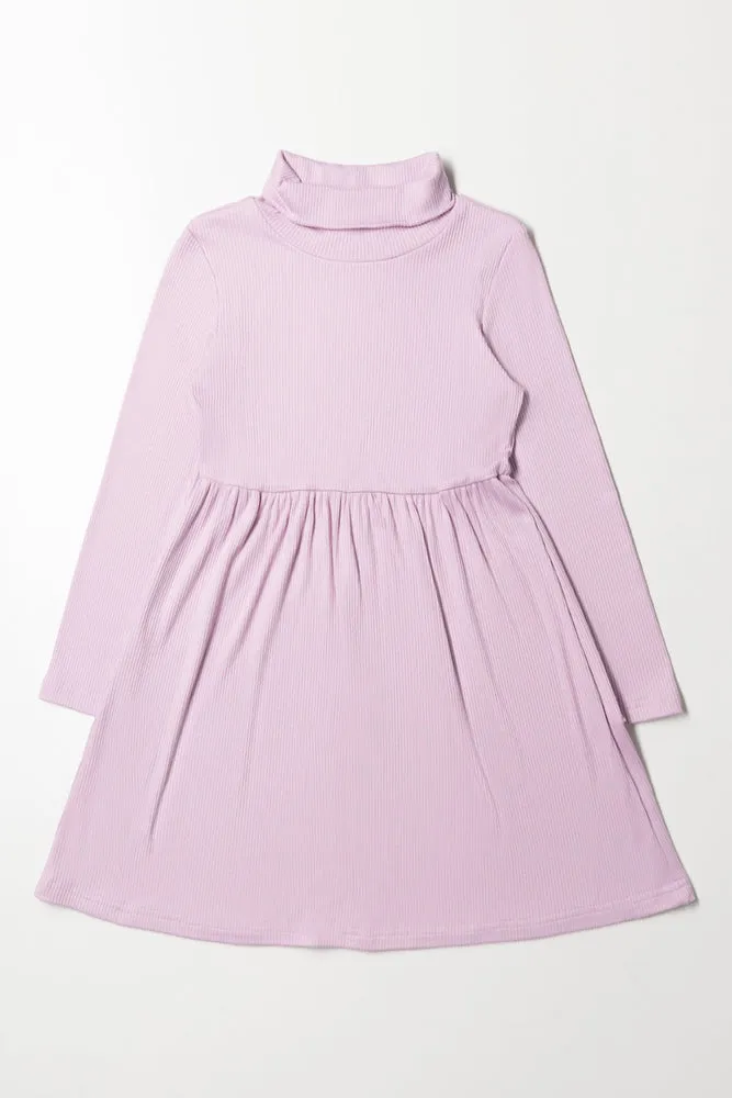 Mesh Dress Set Lilac